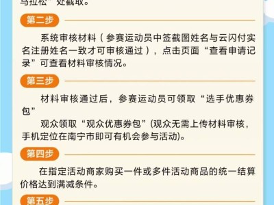 2025年南宁马拉松兴宁区消费券发放时间+额度+入口