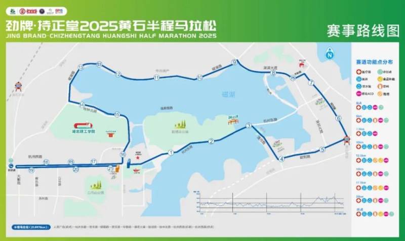 2025黄石马拉松路线图 2025黄石马拉松路线图