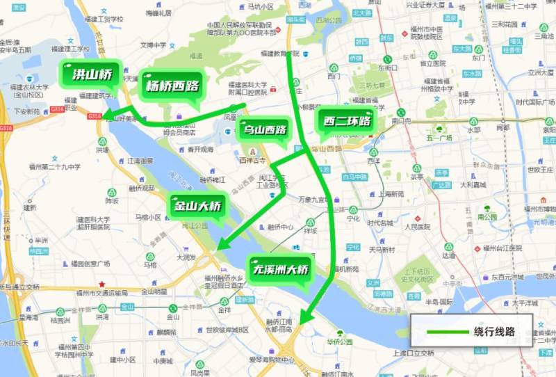 2025年福州马拉松赛事期间鼓楼区交通出行绕行指引(8) 2025年福州马拉松赛事期间鼓楼区交通出行绕行指引(8)