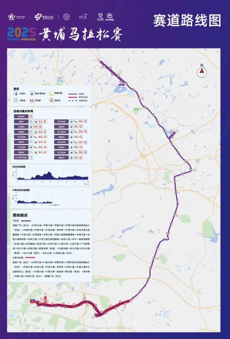2025广州黄埔区马拉松线路图(最新) 2025广州黄埔区马拉松线路图(最新)