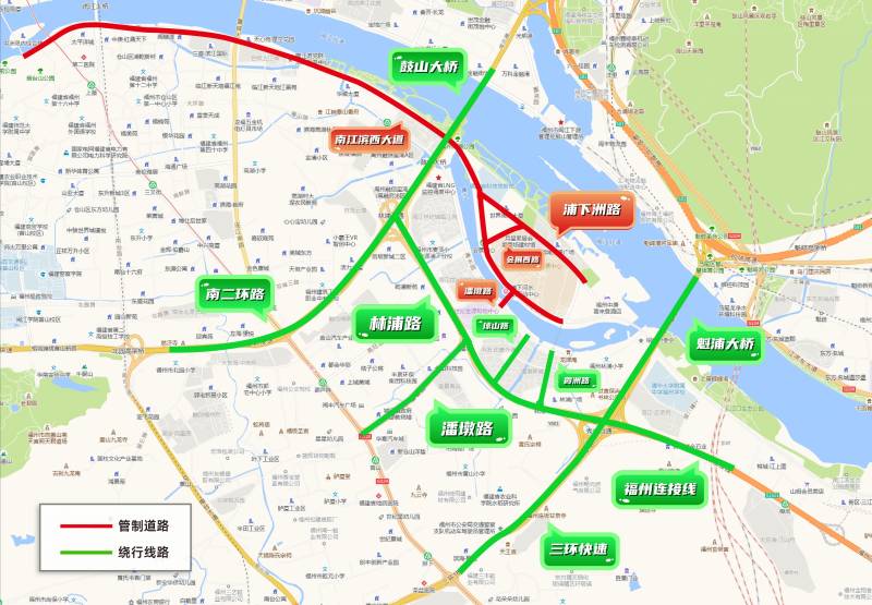 2025年福州马拉松期间仓山区绕行指引(7) 2025年福州马拉松期间仓山区绕行指引(7)