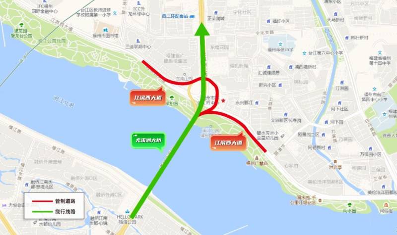 2025年福州马拉松赛事期间台江区绕行指引 2025年福州马拉松赛事期间台江区绕行指引