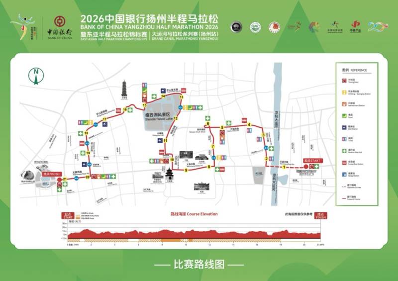 2026扬州半程马拉松终点在哪里？附赛道路线图
