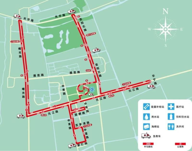 2026上海马桥半程马拉松比赛时间+地点+路线图（2）
