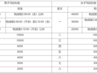 2024宜昌马拉松第一名奖金多少钱?