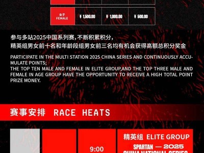 2025斯巴达勇士赛深圳站(赛事规程)