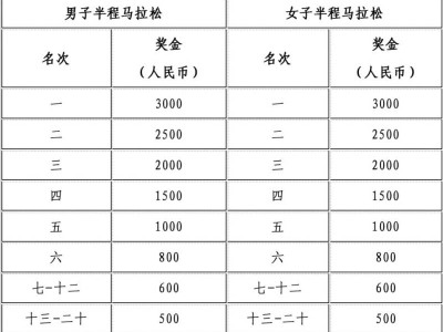 2025武汉空港国际商务新城半程马拉松奖金及奖牌发放办法