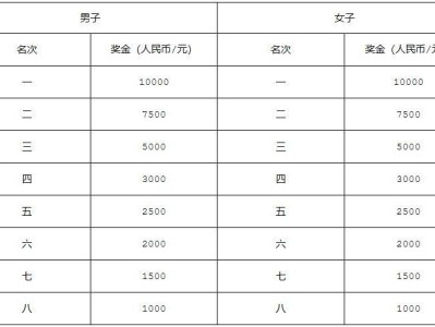 2024年南宁马拉松奖金