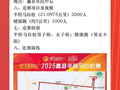 2025蠡县半程马拉松赛竞赛规程