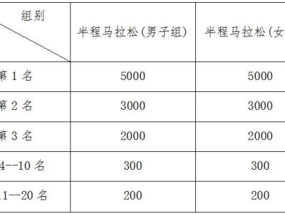 2025高阳半程马拉松比赛奖金