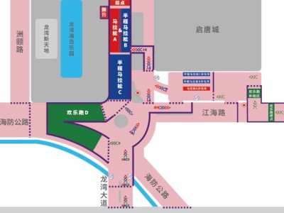 2025启东马拉松赛后接驳路线示意图