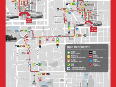 2024贝壳北京马拉松比赛路线图（起点+终点）