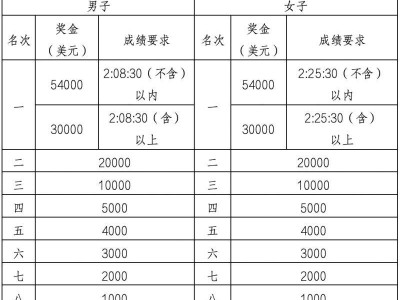 深圳马拉松奖金多少钱2024
