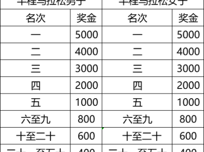 2025廉江半程马拉松比赛奖励多钱?