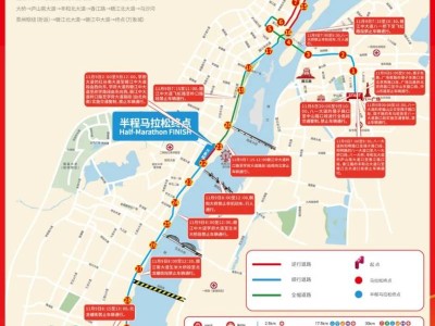 2025年南昌马拉松交通管制路线图（厕所+卫生间点位）