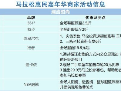 厦门马拉松惠民嘉年华活动攻略（时间+地点+亮点）