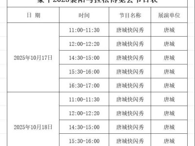 2025襄阳马拉松博览会举办时间