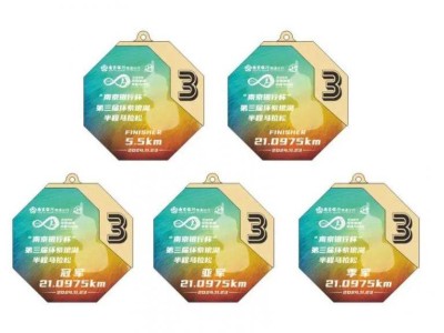 2024南通环紫琅湖半程马拉松奖牌一览