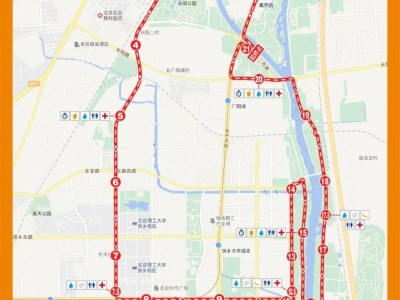 2024北京房山良乡大学城半程马拉松赛赛道图