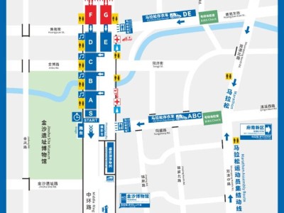 2024成都马拉松起点+终点布局图