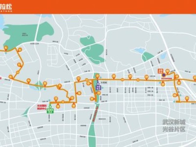 2025武汉光谷马拉松线路图（高清）