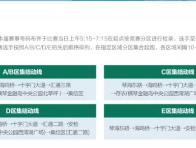 2024横琴马拉松选手在哪里集合