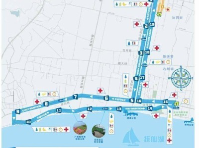 2024年第六届抚仙湖半程马拉松比赛路线