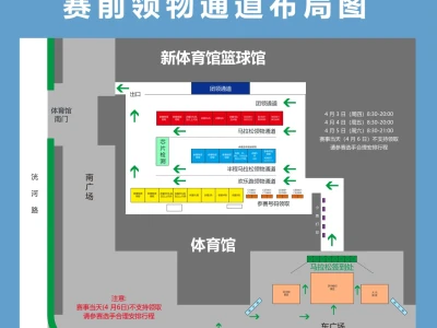 2025济宁马拉松领物通道布局图