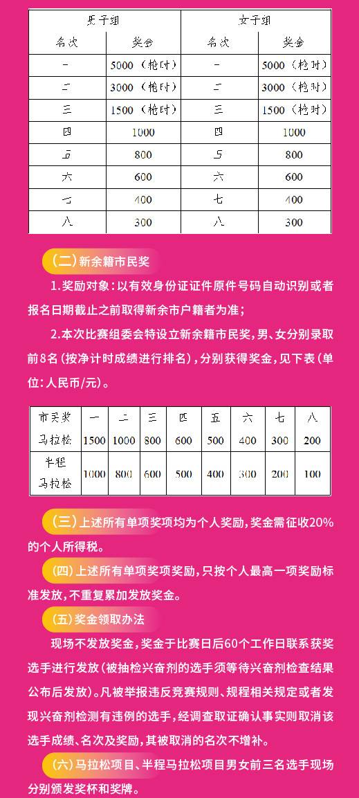 2024新余仙女湖马拉松(赛事规程)（7）
