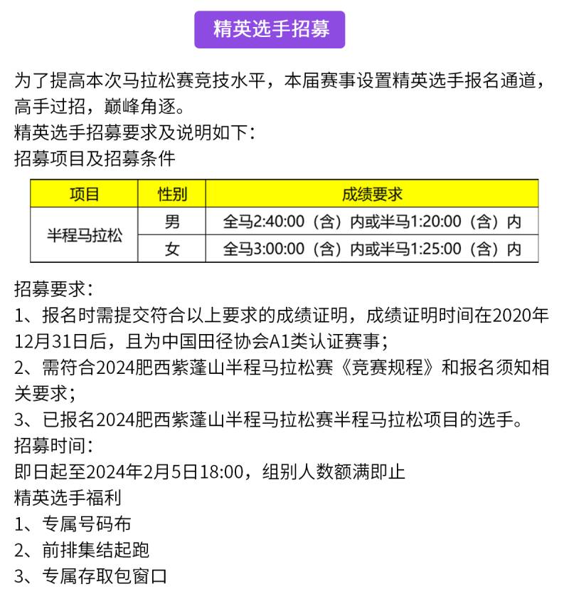 2024肥西紫蓬山半程马拉松赛(赛事规程)（8）