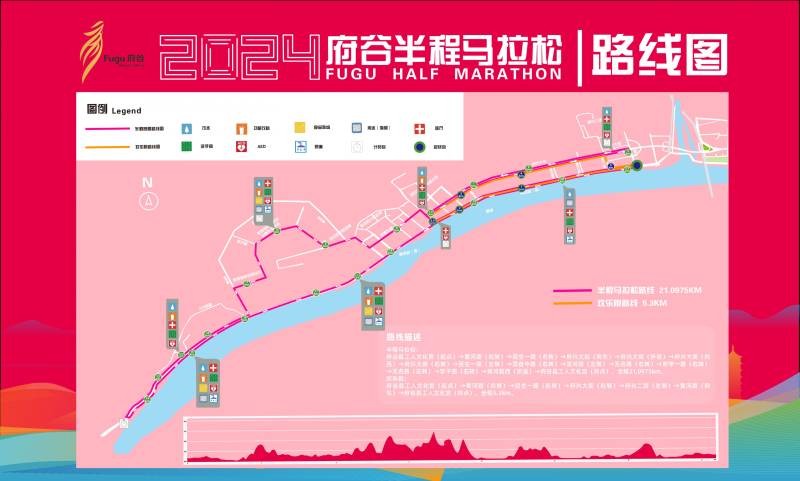 2024府谷半程马拉松比赛路线图