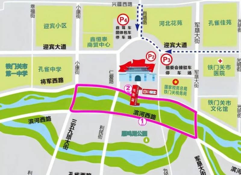 2024铁门关半程马拉松比赛路线（附图）（3）