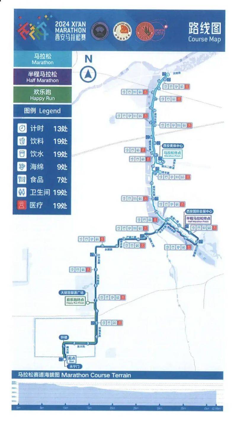 2024西安马拉松比赛路线图