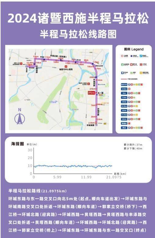 2024年绍兴诸暨西施马拉松比赛线路