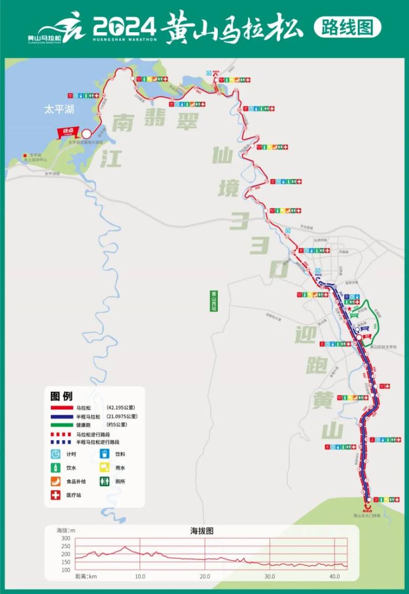 2024黄山马拉松线路图