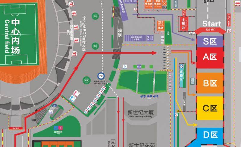 2024长沙马拉松集结指南（赛场入口+集结位置+衣物存放）（2）