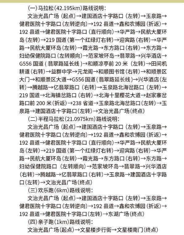 2024腾冲马拉松比赛路线