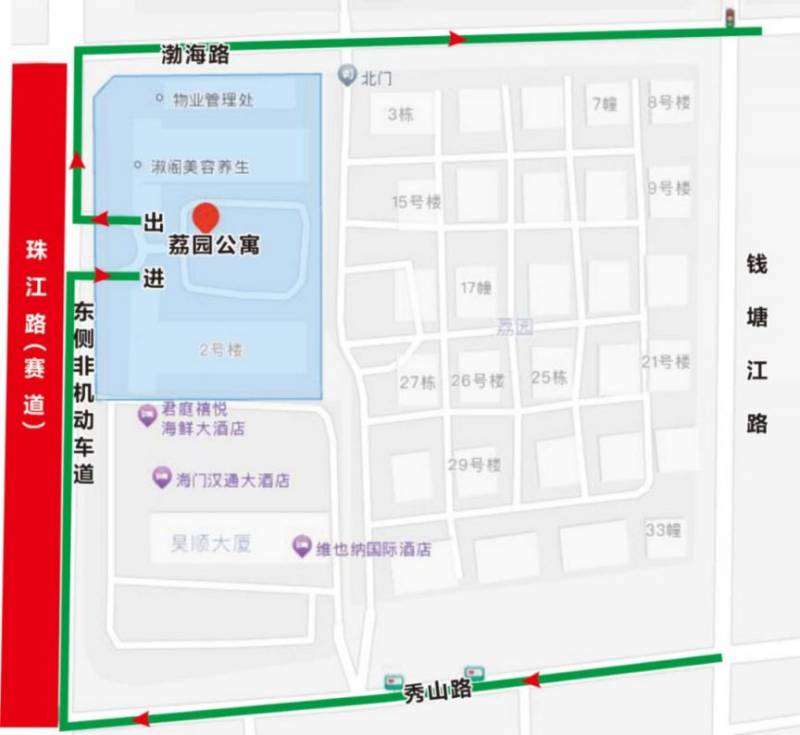 2024海门马拉松赛期间赛道沿线部分小区绕行路线（2）