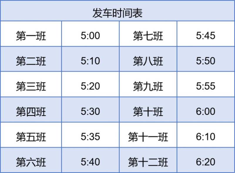 2024南通海门马拉松接驳发车时间表(3) 2024南通海门马拉松接驳发车时间表(3)