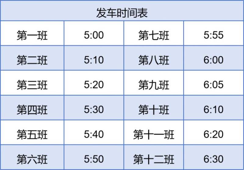 2024南通海门马拉松接驳发车时间表(10) 2024南通海门马拉松接驳发车时间表(10)