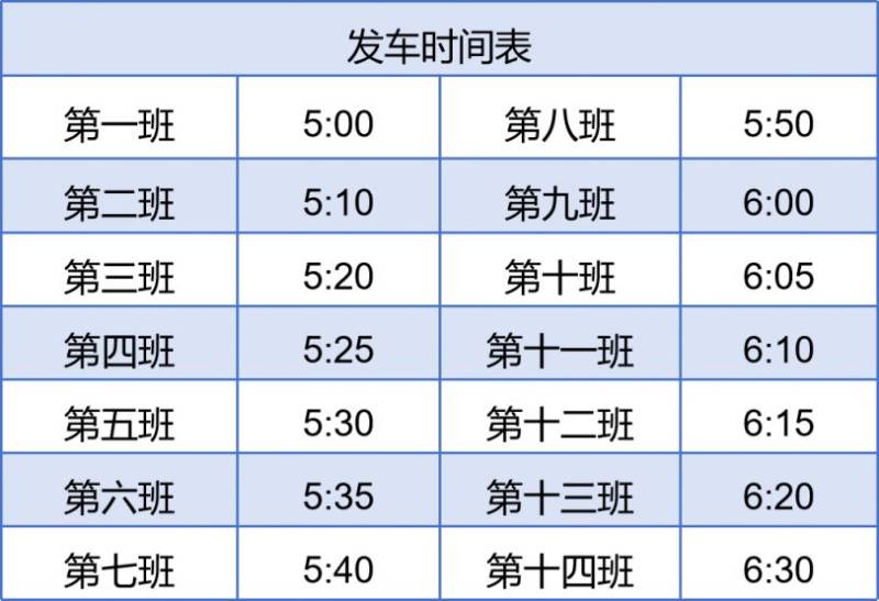 2024南通海门马拉松接驳发车时间表(12) 2024南通海门马拉松接驳发车时间表(12)