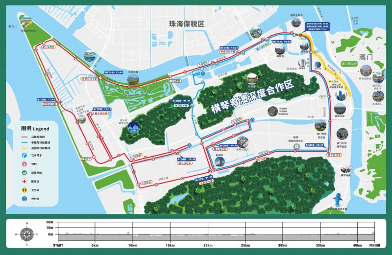 2024横琴马拉松比赛路线图