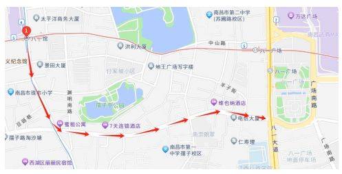 2024南昌马拉松抵达起点路线图（2）