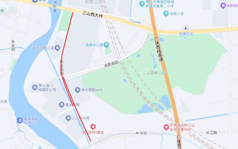2024桂城三山环岛半程马拉松交通管制（路段+时间）（16）