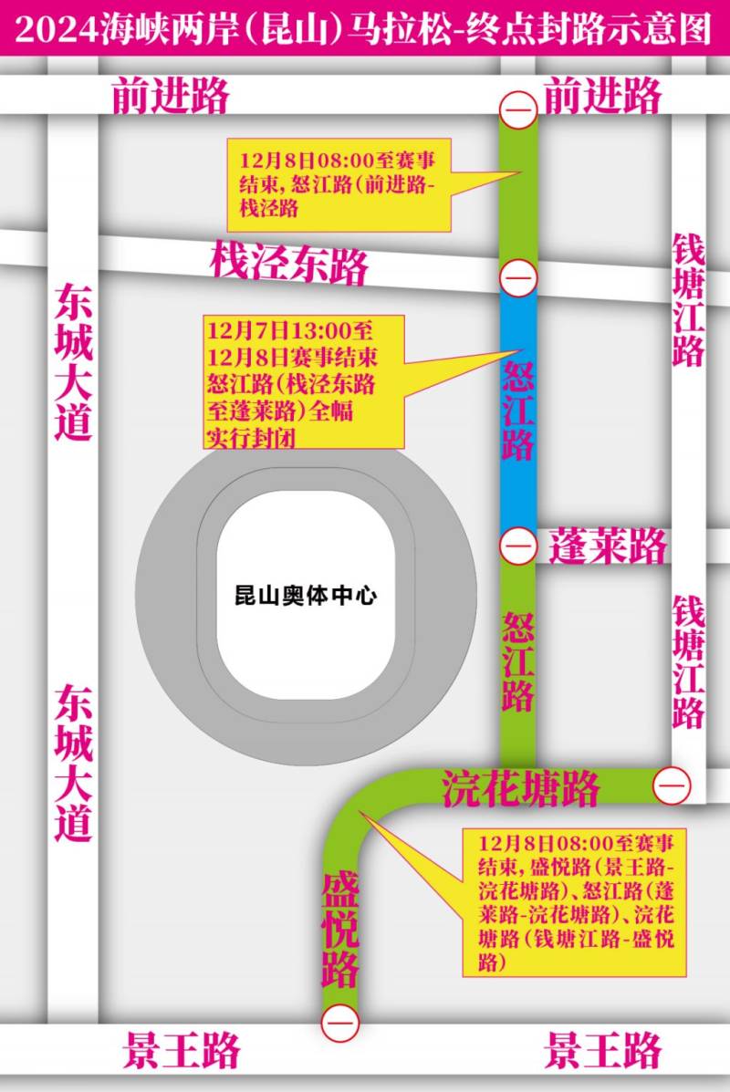 2024海峡两岸（昆山）马拉松12月7日起临时交通管制（3）