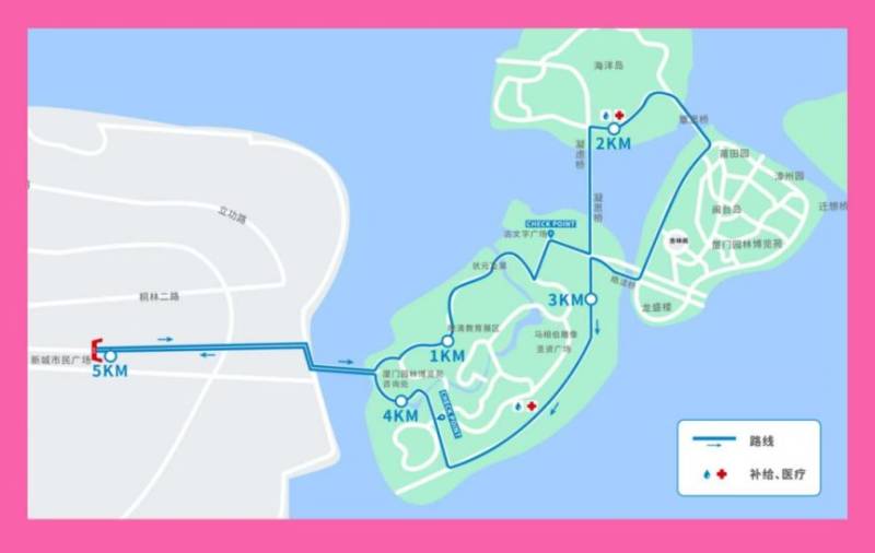 厦门马拉松系列赛OKRUN集美站比赛路线（附线路图）