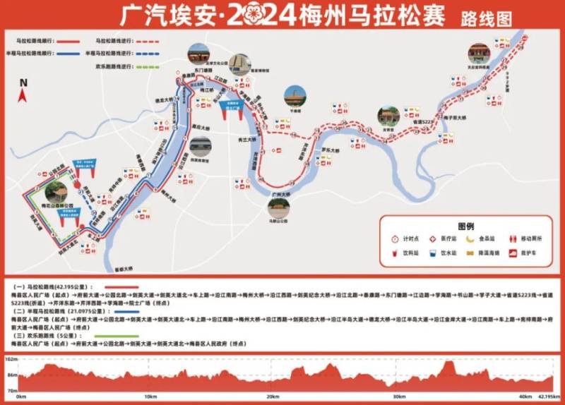 2024梅州马拉松赛（赛事路线、奖牌、参赛服）