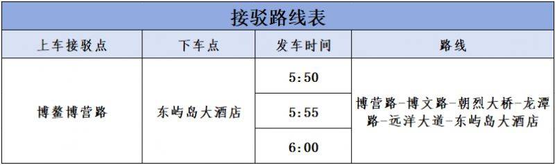 2024琼海博鳌马拉松赛接驳方案一览（2）