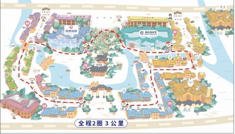 2024年昆明飞鹤携手登康贝比冬季亲子马拉松比赛路线