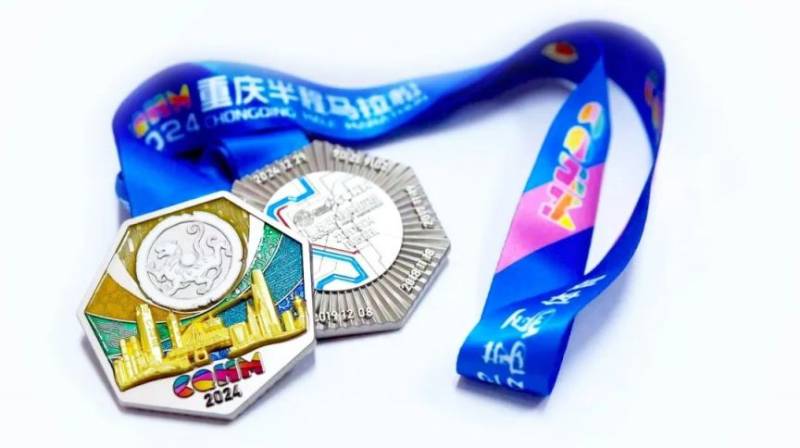2024重庆半程马拉松完赛奖牌图片+设计理念（3）